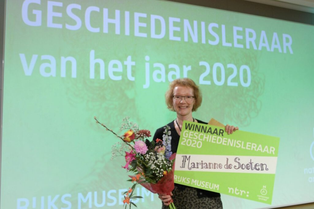 Winnaar Geschiedenisleraar 2020 Marianne de Soeten
