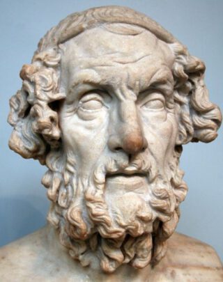 Buste van Homerus in het British Museum, Romeinse voorstelling