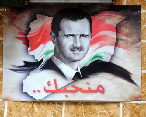 Afbeelding van Bashar al-Assad in Damascus, Syrië