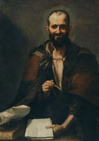 Democritus - Schilderij van José de Ribera, 1630 