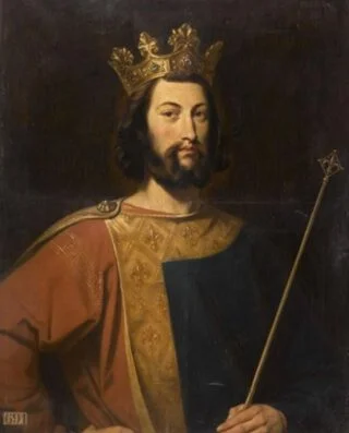 Lodewijk VII van Frankrijk - Negentiende-eeuwse verbeelding door Henri Decaisne