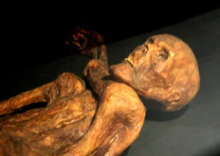 Reconstructie van Ötzi de ijsmummie