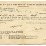 Vaccinatiebewijs - Een pokkenbriefje uit later tijden: 1919 (CC BY 3.0 - Museon - Europeana)