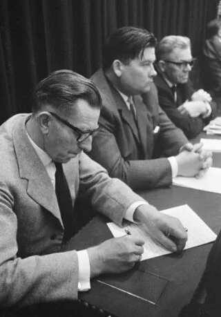  Koekoek met Harmsen en Voogd in de Tweede Kamer, 1966