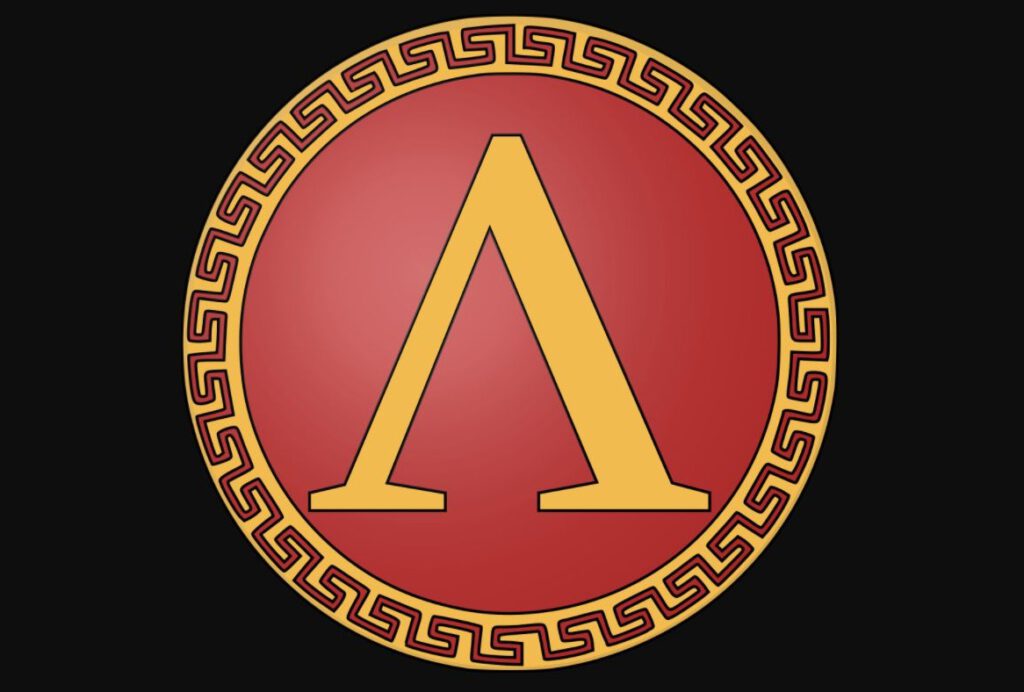 Symbool van de oude Griekse regio Sparta