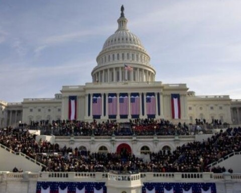 Foto gemaakt tijdens de inauguratie van president Barack Obama in 2009