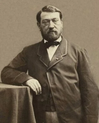 Auguste Mariette, rond 1861 gefotografeerd door Nadar