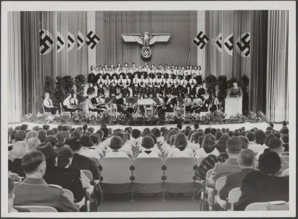 Bijeenkomst van de Bund Deutscher Mädel in Utrecht, 1942