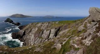 De Blasket eilanden gezien vanaf Dunmore Head