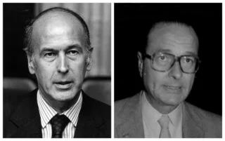 Valéry Giscard en Jacques Chirac