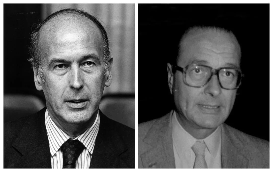 Valéry Giscard en Jacques Chirac