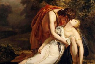 Orpheus rouwt om Eurydice - Ary Scheffer, 1814