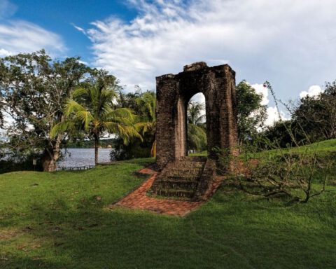 Restant van Fort Kyk-Over-Al in Guyana