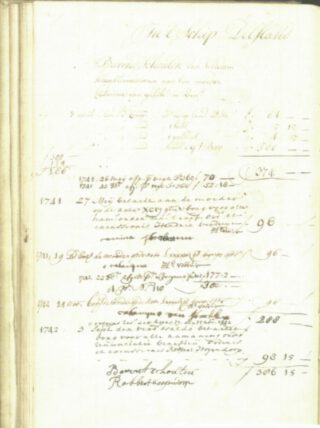 Soldijstaat Barend Schouten - VOC archief 1.04.02, inv.nr. 13967 fol. 35