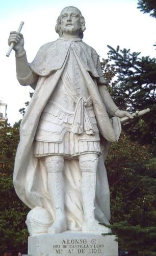 Standbeeld van Alfons VI in Madrid