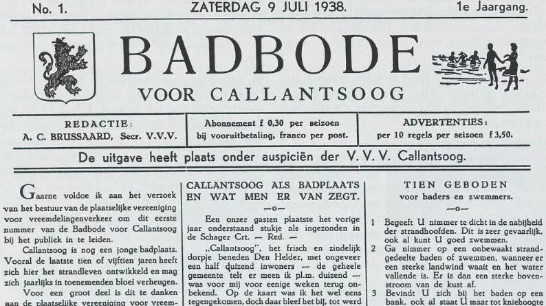 De eerste Badbode uit 1938) 