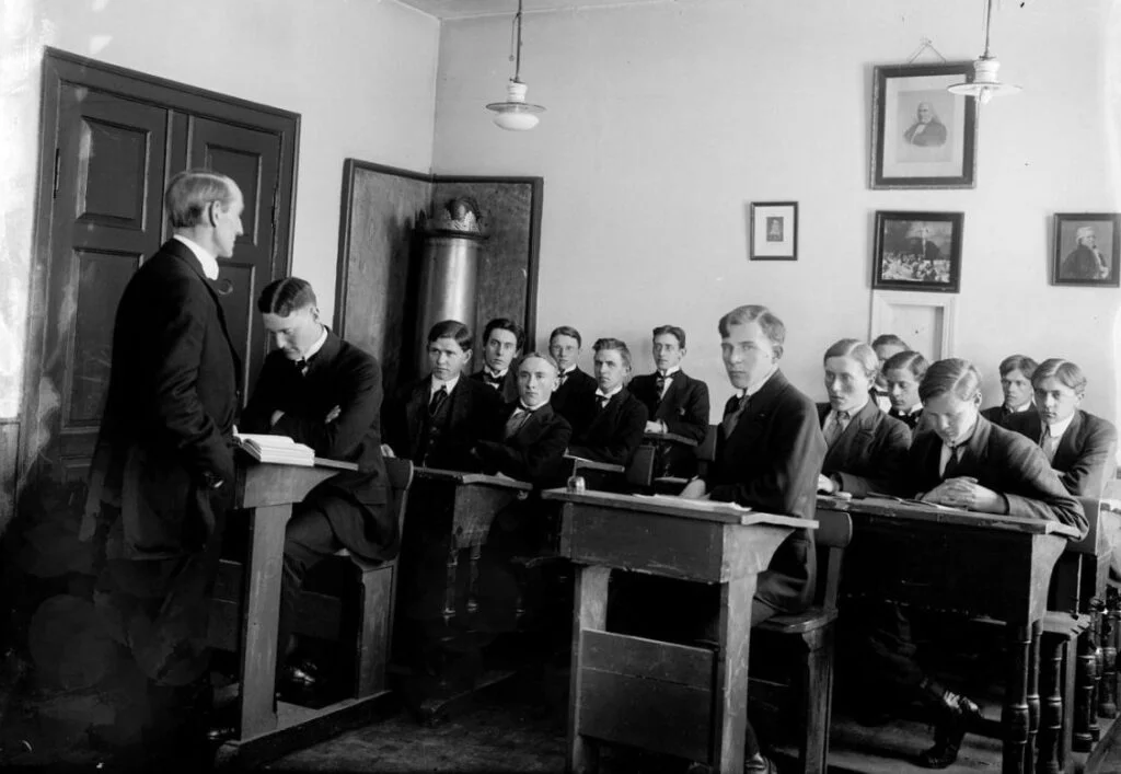 Klaslokaal in IJsland, 1918-1919