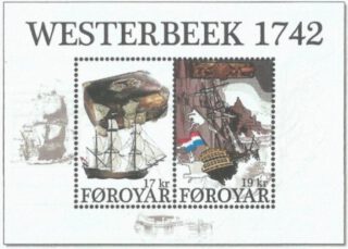 Postzegels ter herinnering aan de schipbreuk van de  Westerbeek