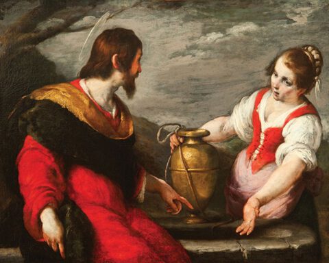 Bernardo Strozzi, Christus en de Samaritaanse vrouw bij de bron, 1635, olieverf op doek, Collectie Museum de Fundatie Zwolle en Heino/Wijhe.