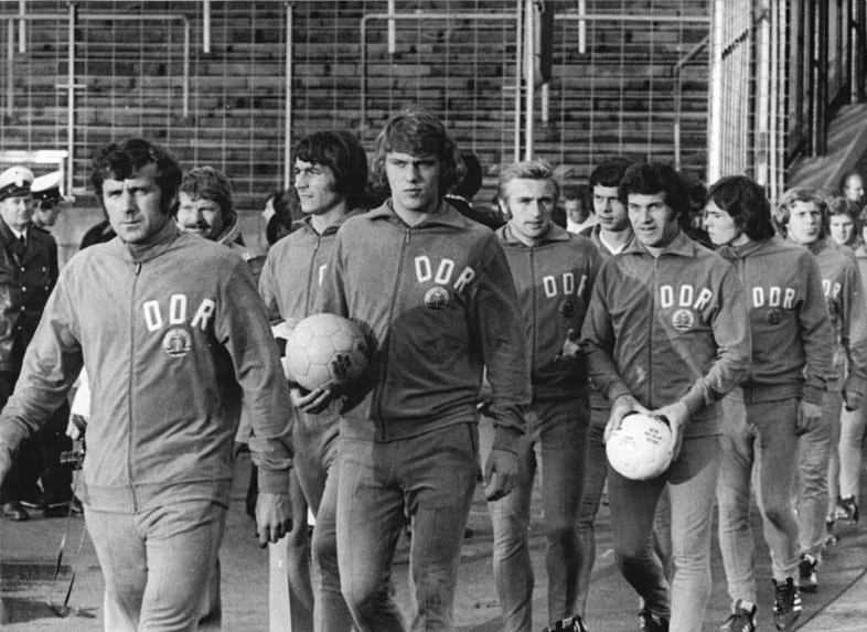 DDR-spelers tijdens WK 1974