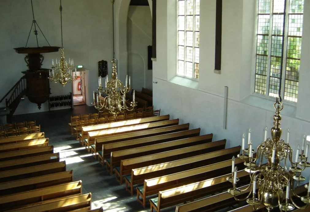 Interieur van een Hervormde Kerk in Bergambacht