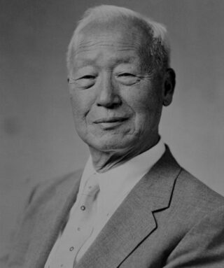 Syngman Rhee in 1948. De eerste president van Zuid-Korea