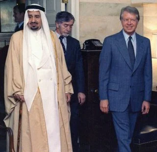 Jimmy Carter met koning Khalid van Saoedi-Arabië, 1978