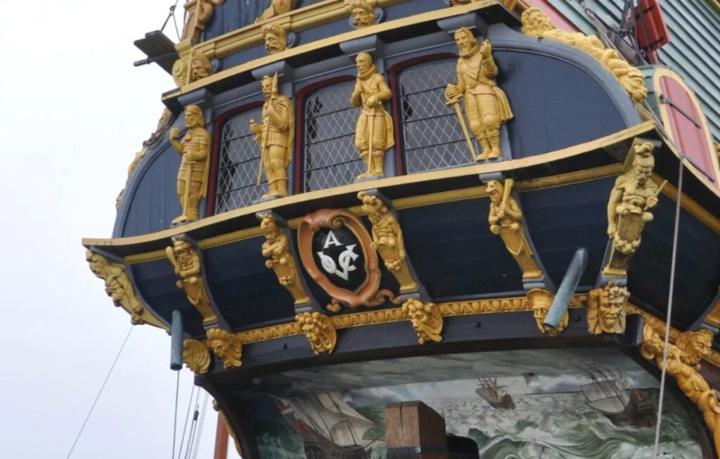 Replica van het VOC-spiegelretourschip Batavia, een vroeg-zeventiende-eeuws schip