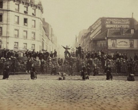 Commune van Parijs - Barricade van de communards, 18 maart 1871