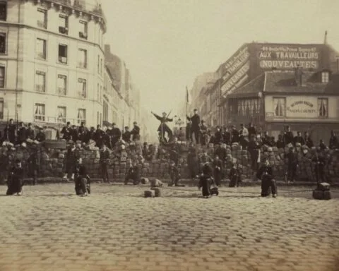 Commune van Parijs - Barricade van de communards, 18 maart 1871