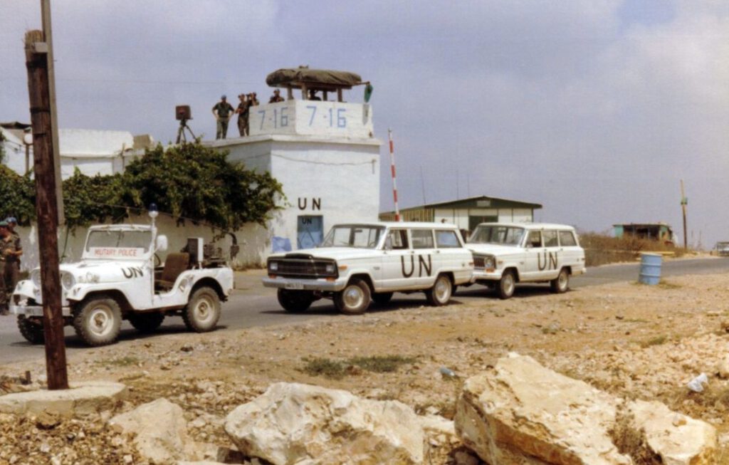 UNIFIL-checkpoint in Zuid-Libanon