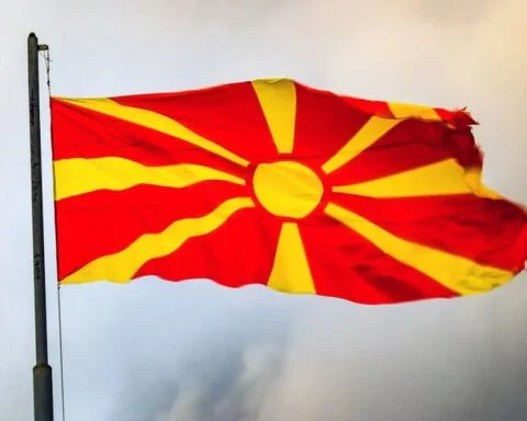 Vlag van Noord-Macedonië