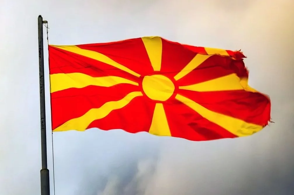 Vlag van Noord-Macedonië