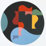 Sophie Taeuber-Arp - Composition dans un cercle (éléments d’objets coïncidents), 1936 - Gouache op papier, 27,8 × 26 cm - © Privébezit Depositum Aargauer Kunsthaus Aarau - Fotocredit: Peter Schälchli