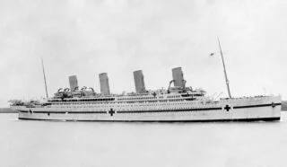 Hospitaalschip HMHS Brittanic tijdens de Eerste Wereldoorlog