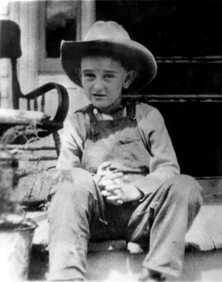Lyndon Baines Johnson op zevenjarige leeftijd
