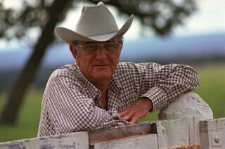 Oud-president Johnson op zijn ranch in Texas, 1972