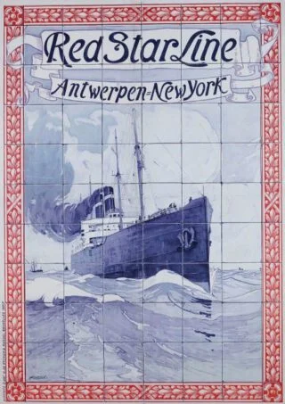 Affiche van de Red Star Line (Henri Cassiers 1901)