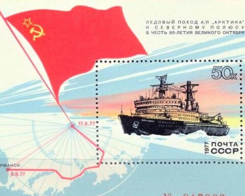 Postzegel ter ere van de expeditie