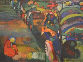 Bild mit Häusern - Wassily Kandinsky, 1909