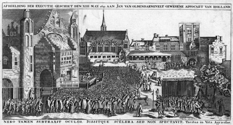 De onthoofding van Johan van Oldenbarnevelt, 1619