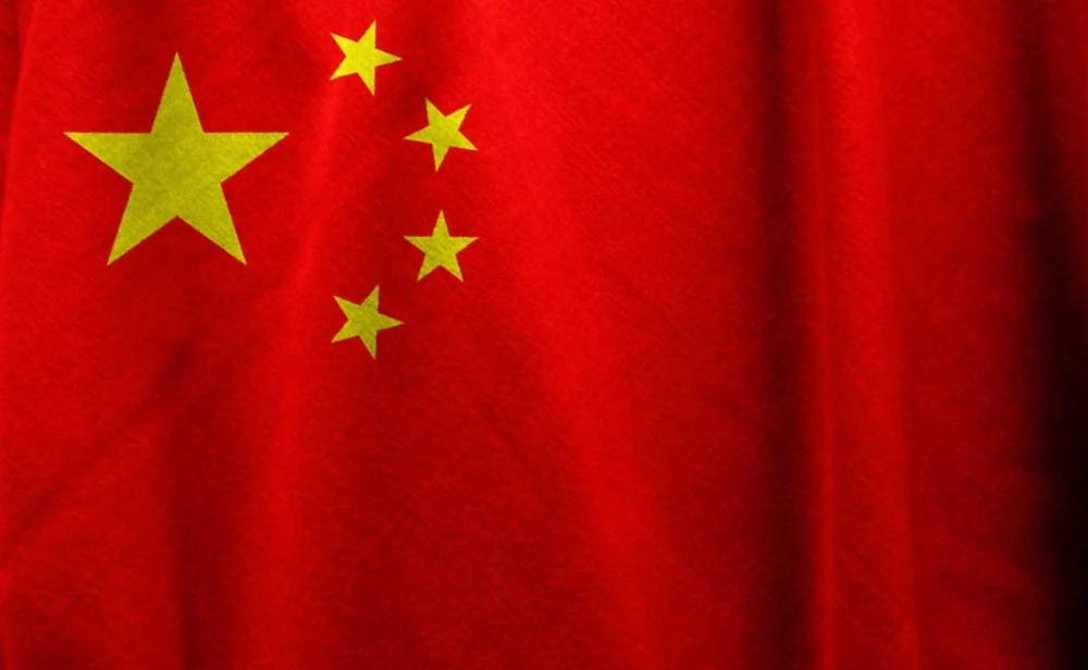 Vlag van China met vijf gele sterren