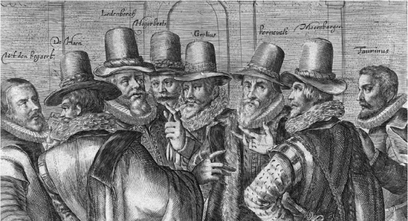 Spotprent op Johan van Oldenbarnevelt en zijn medestanders, 1618