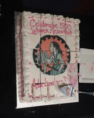 Aangesneden cake tijdens de viering van Ada Lovelace Day in Philadelphia, 2019