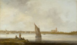 'Gezicht op Dordrecht' - Museum der bildenden Künste, Leipzig, Aelbert Cuyp (ca. 1644-45)