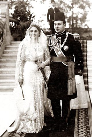 Bruiloft koning Faroek en koningin Farida, januari 1938