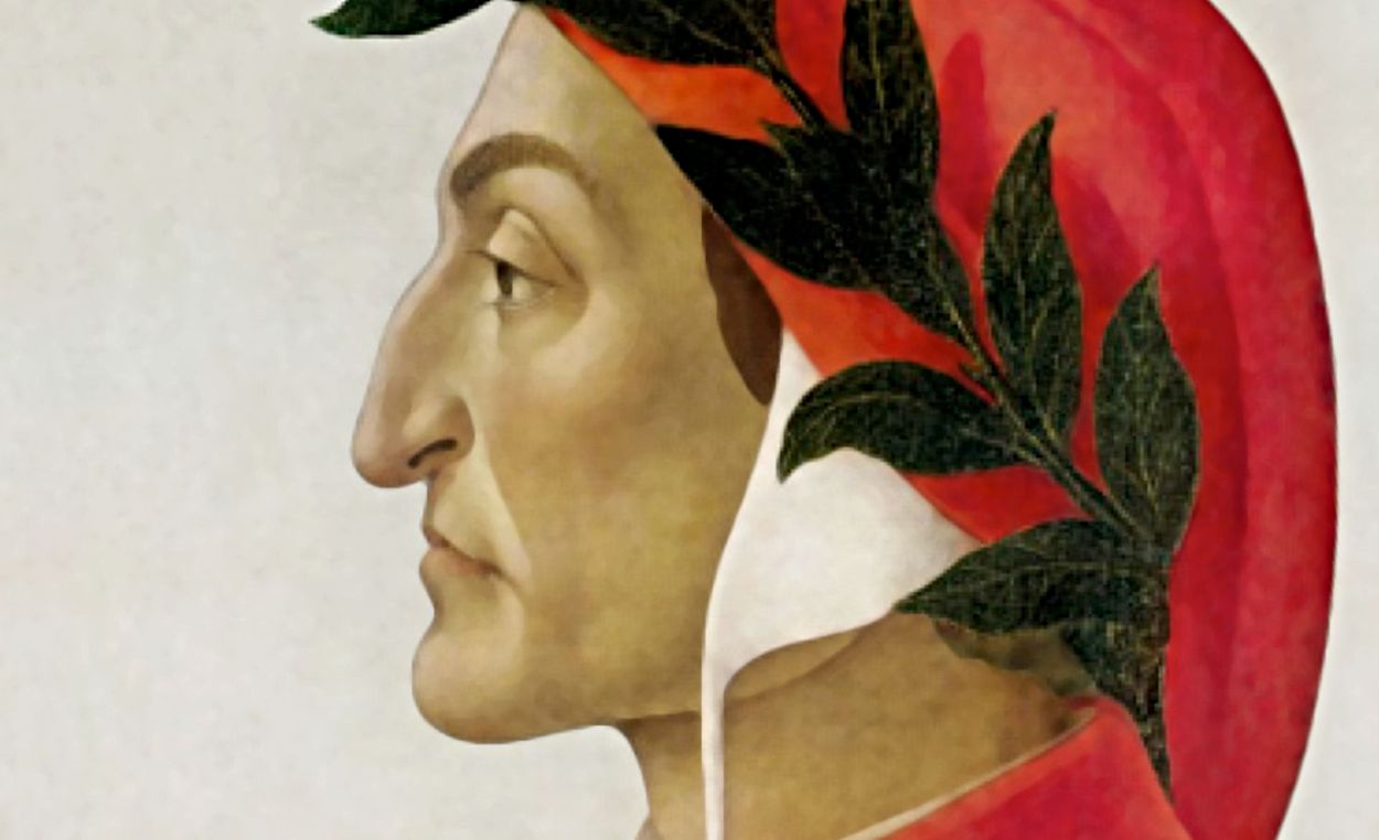 Portret van Dante - Sandro Botticelli, 1495