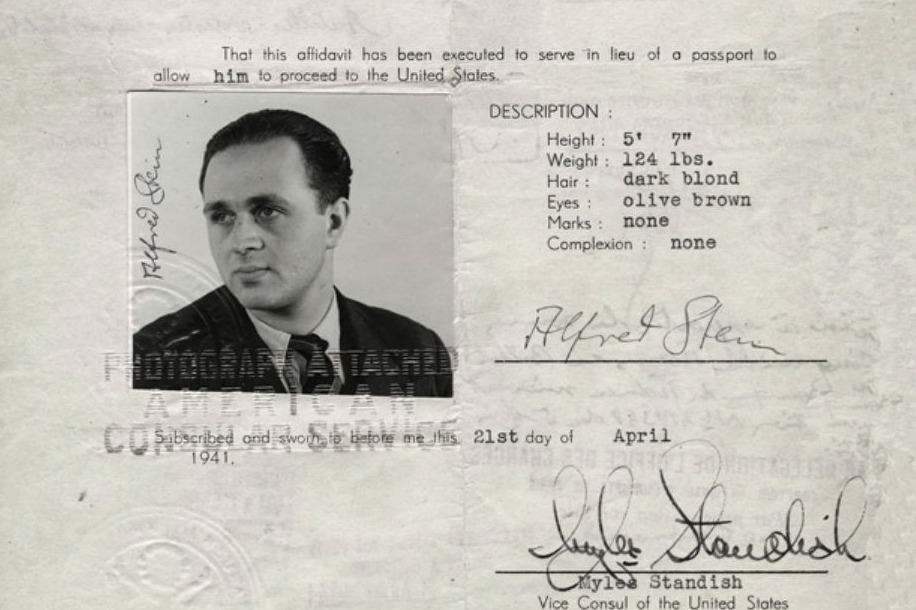 Amerikaans paspoort van Fred Stein uit 1941