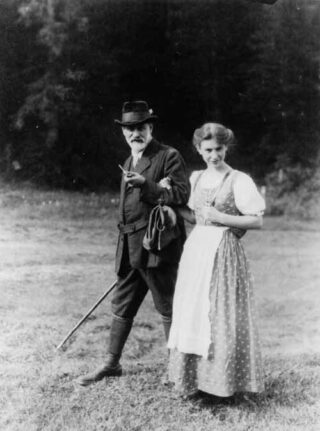 Sigmund Freud en zijn dochter Anna, 1913
