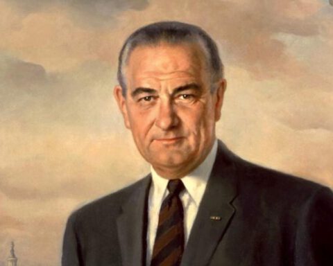 Lyndon B. Johnson - Geschilderd portret - Elizabeth Shoumatoff